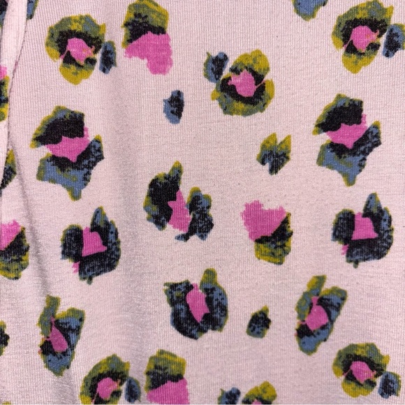 Pink Leopard Print Pajama Pants Size XS - Picture 2 of 4